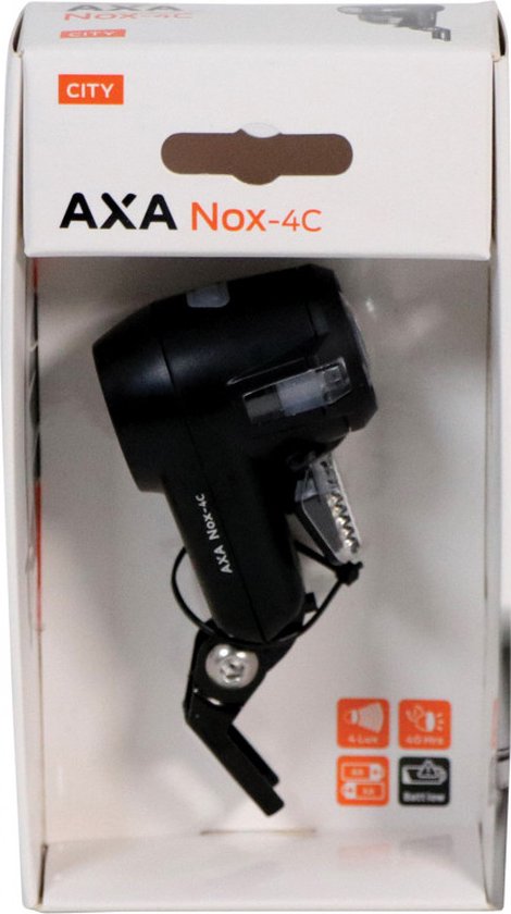 AXA Koplamp LED Nox City 4 Lux Batterij - Fietsenconcurrent.nl AXA Koplamp LED Nox City 4 Lux Batterij - Fietsenconcurrent.nl