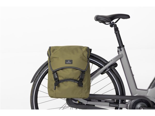 FastRider Unibag Traffic Dubbele Fietstas Legergroen - Fietsenconcurrent.nl FastRider Unibag Traffic Dubbele Fietstas Legergroen - Fietsenconcurrent.nl
