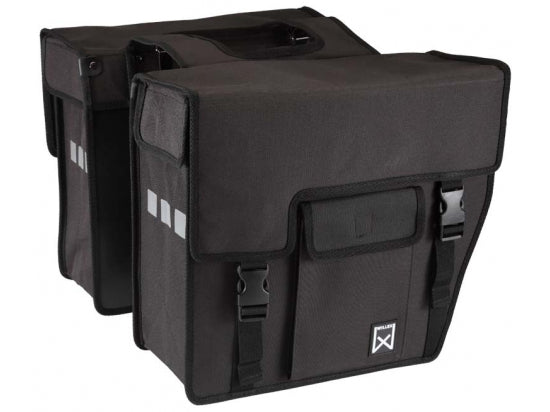 Willex Dubbele Shopper Zwart - Fietsenconcurrent.nl Willex Dubbele Shopper Zwart - Fietsenconcurrent.nl