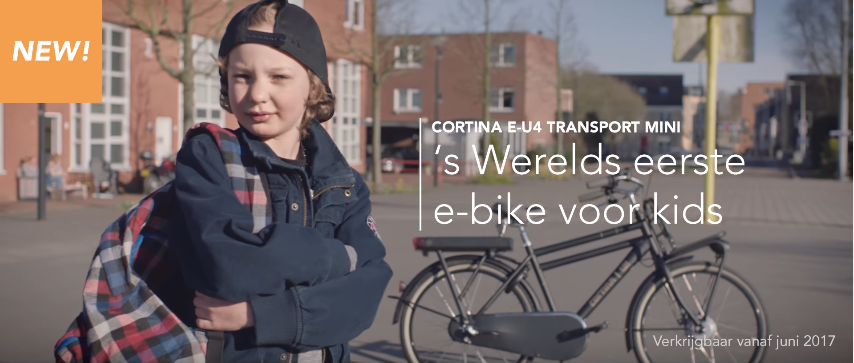 Cortina komt met eerste elektrische kinderfiets ter wereld!