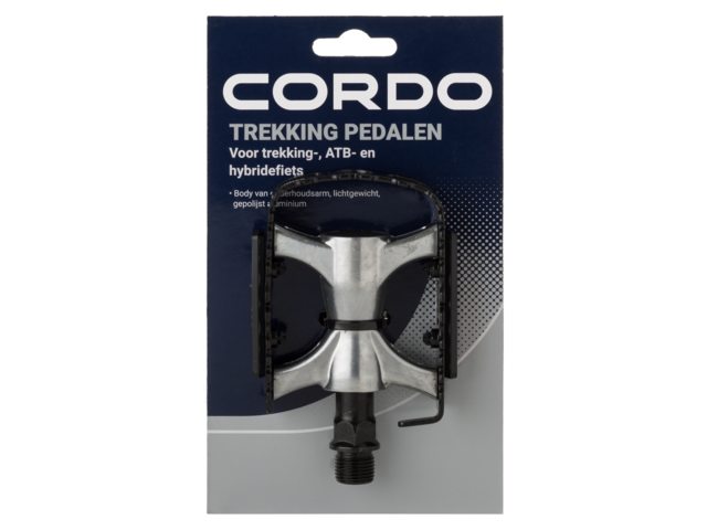 Cordo Pedaal Trekking Zwart/Zilver