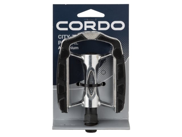 Cordo Pedaal City Trekking Aluminium Zilver