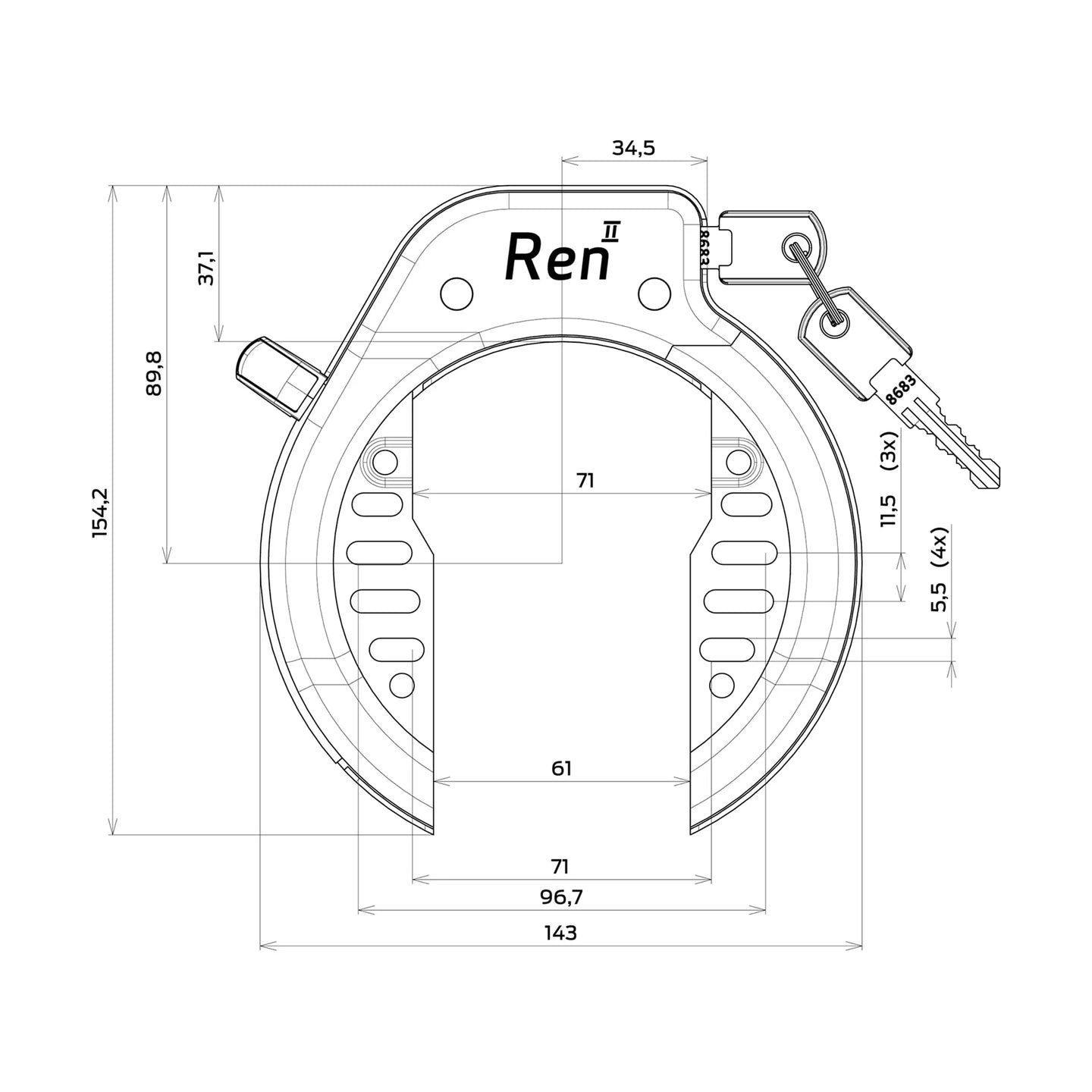 Axa Ringslot Ren2 - Fietsenconcurrent.nl