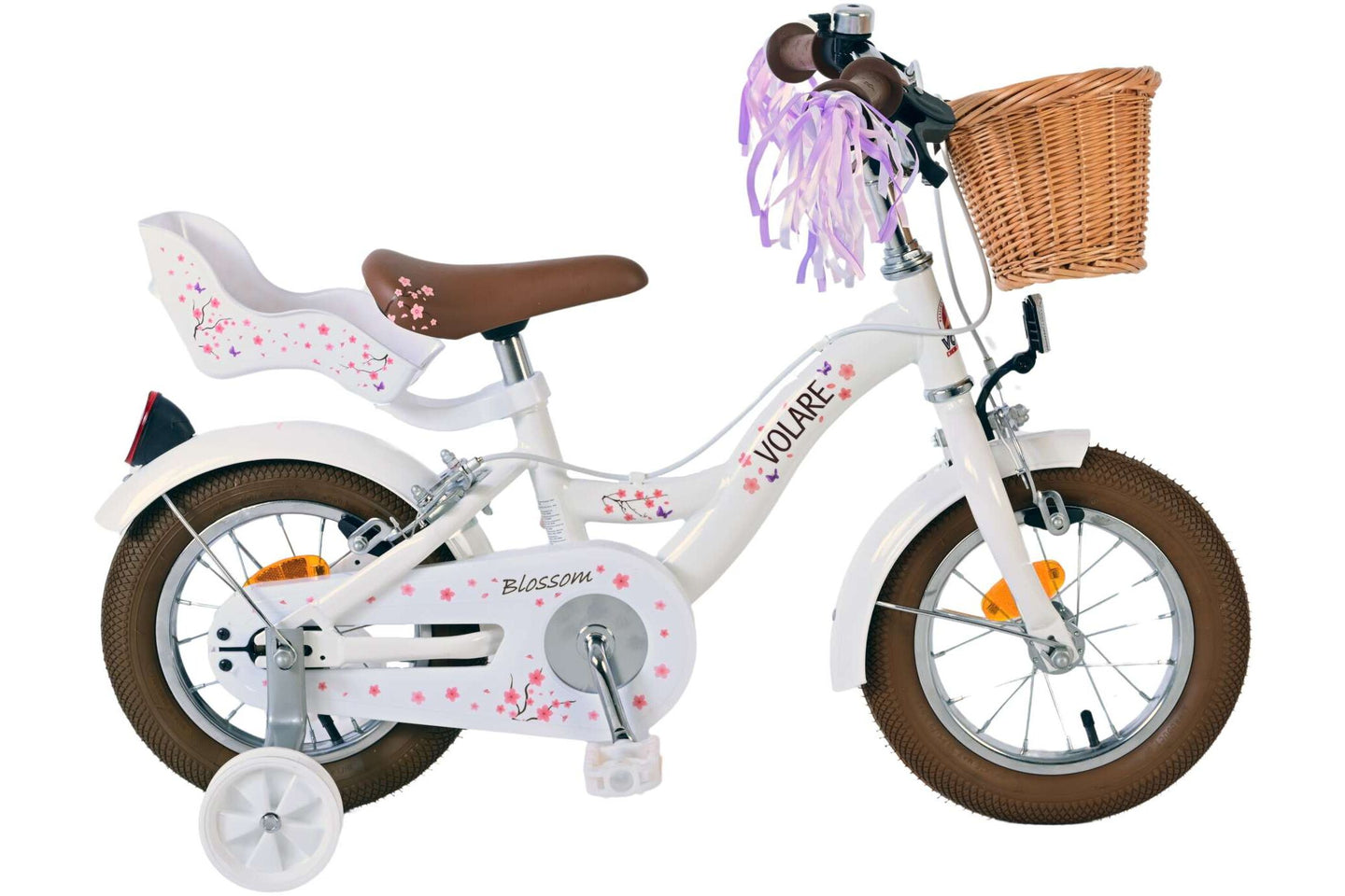 Volare Blossom Kinderfiets Meisjes 12 inch Twee handremmen - Fietsenconcurrent.nl