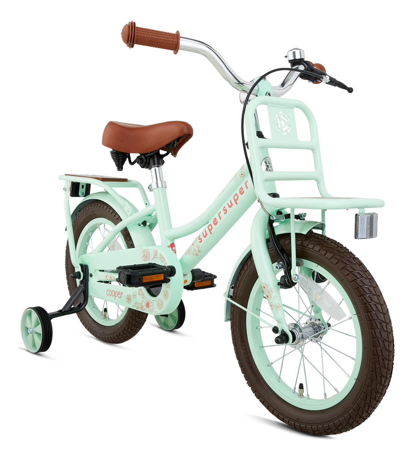 Supersuper Cooper Bamboo 14 inch 2025 Meisjes - Fietsenconcurrent.nl