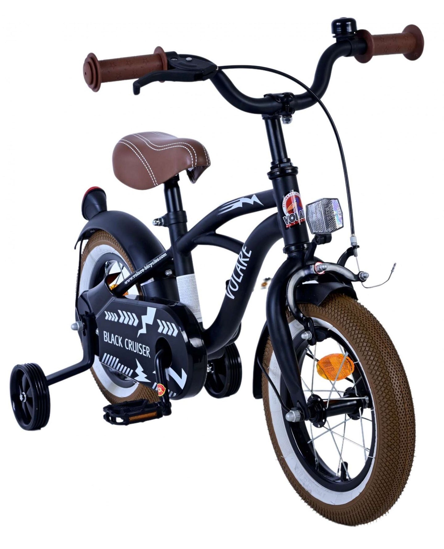 Volare Black Cruiser 12 inch Jongens - Fietsenconcurrent.nl