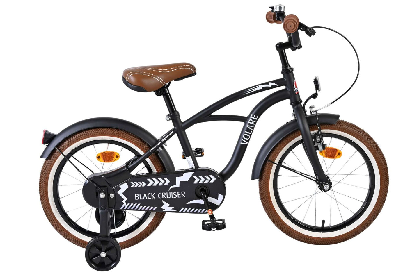 Volare Black Cruiser 16 inch 2026 Jongens