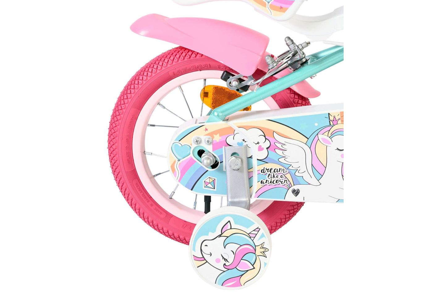 Volare Unicorn 12 inch 2026 Meisjes Twee handremmen - Fietsenconcurrent.nl