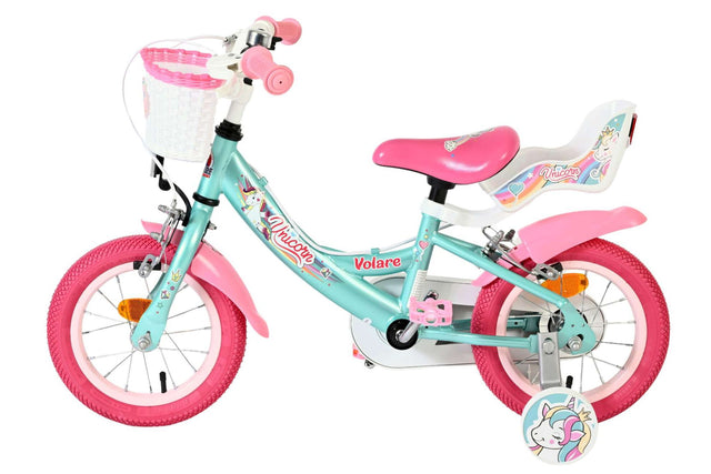 Volare Unicorn 12 inch 2026 Meisjes Twee handremmen - Fietsenconcurrent.nl