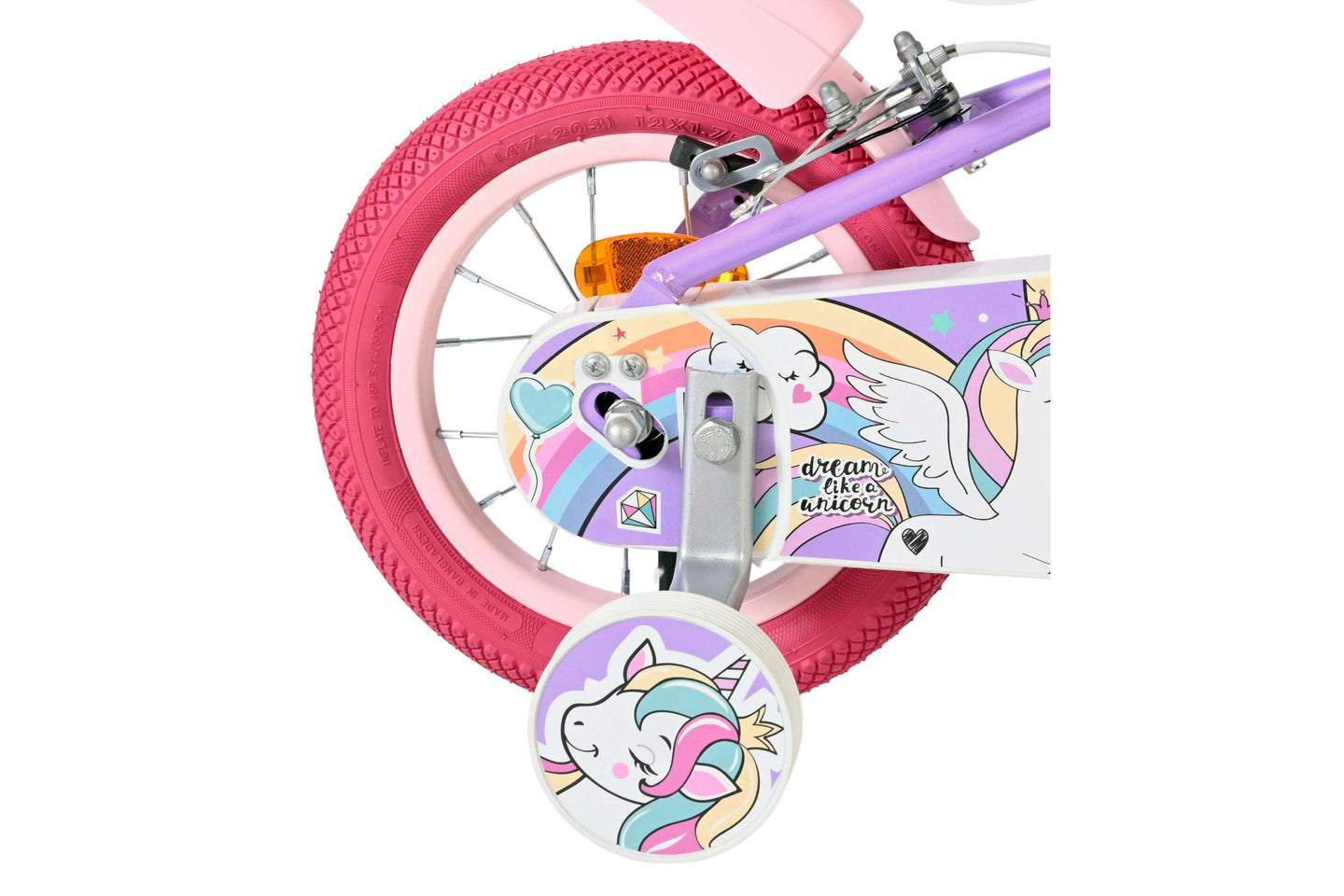Volare Unicorn 12 inch 2026 Meisjes Twee handremmen - Fietsenconcurrent.nl