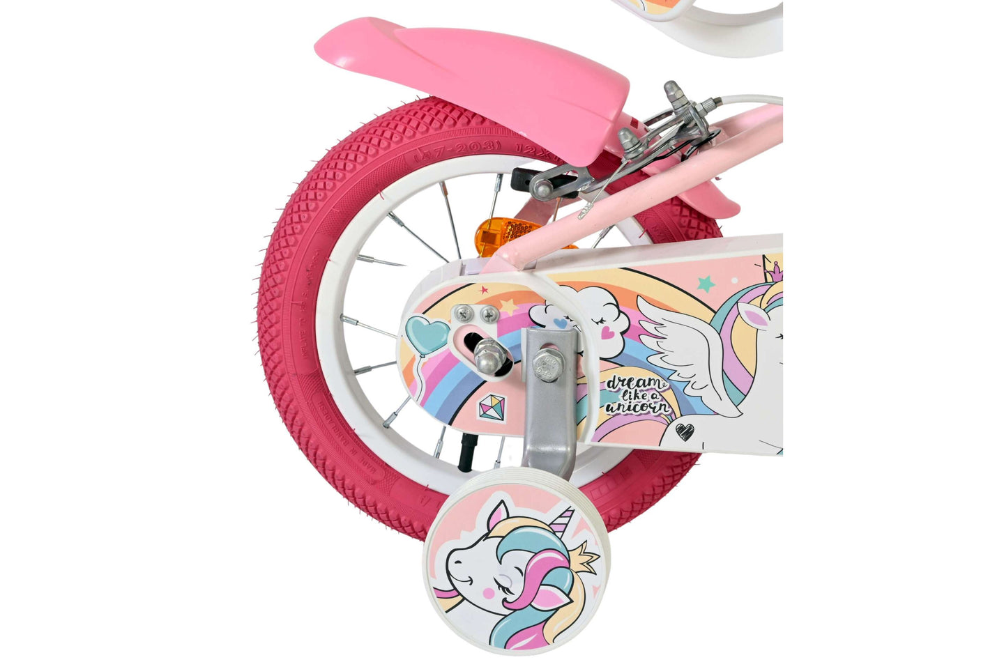 Volare Unicorn 12 inch 2026 Meisjes Twee handremmen - Fietsenconcurrent.nl