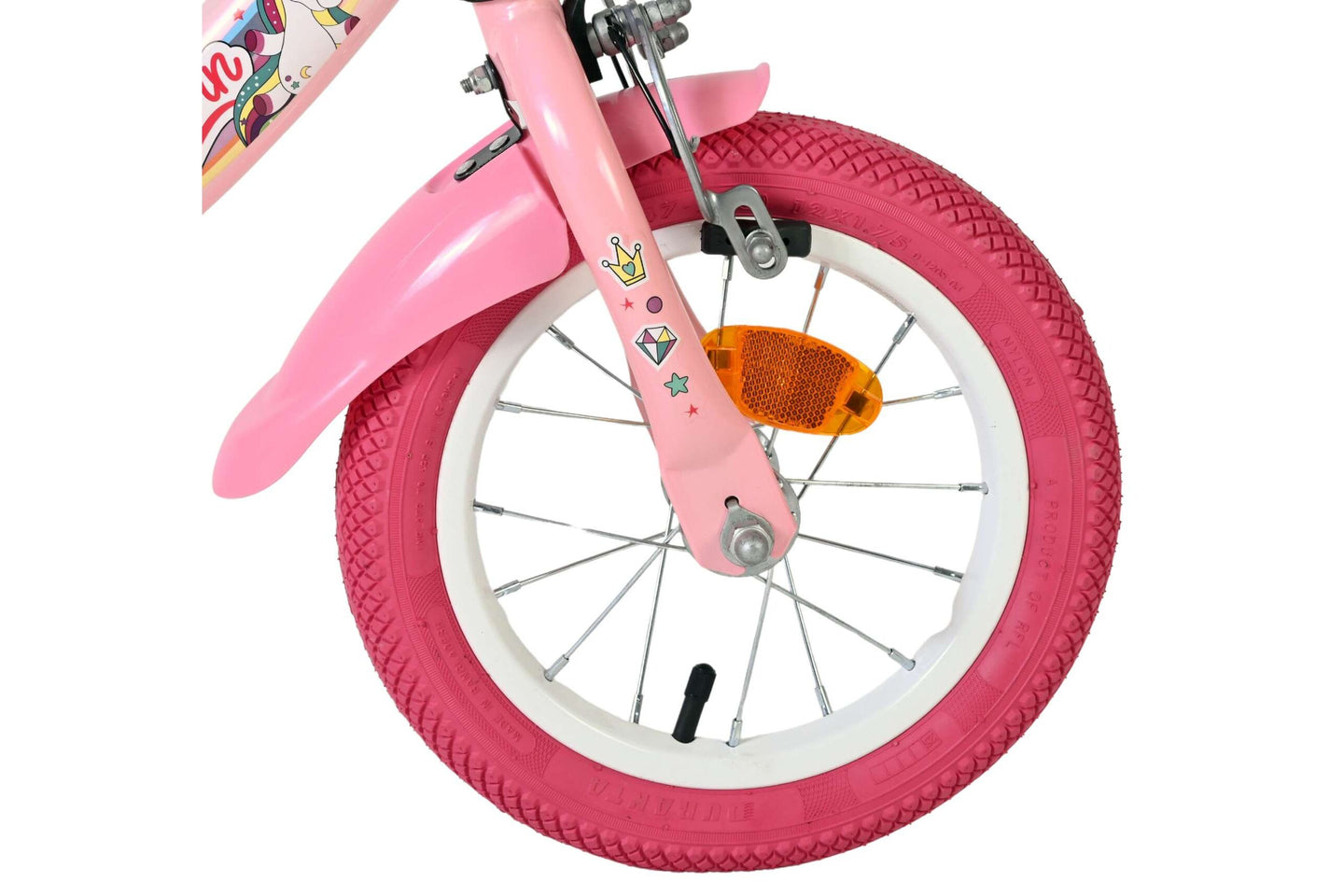 Volare Unicorn 12 inch 2026 Meisjes Twee handremmen - Fietsenconcurrent.nl