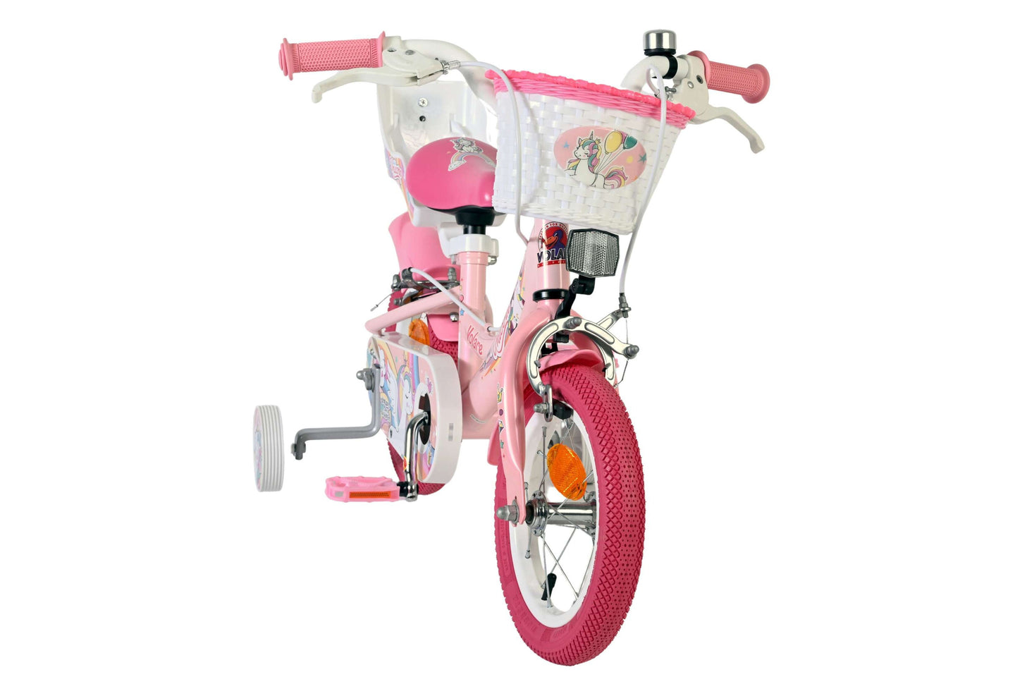 Volare Unicorn 12 inch 2026 Meisjes Twee handremmen - Fietsenconcurrent.nl