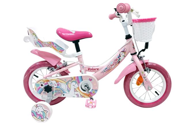 Volare Unicorn 14 inch 2026 Meisjes Twee handremmen