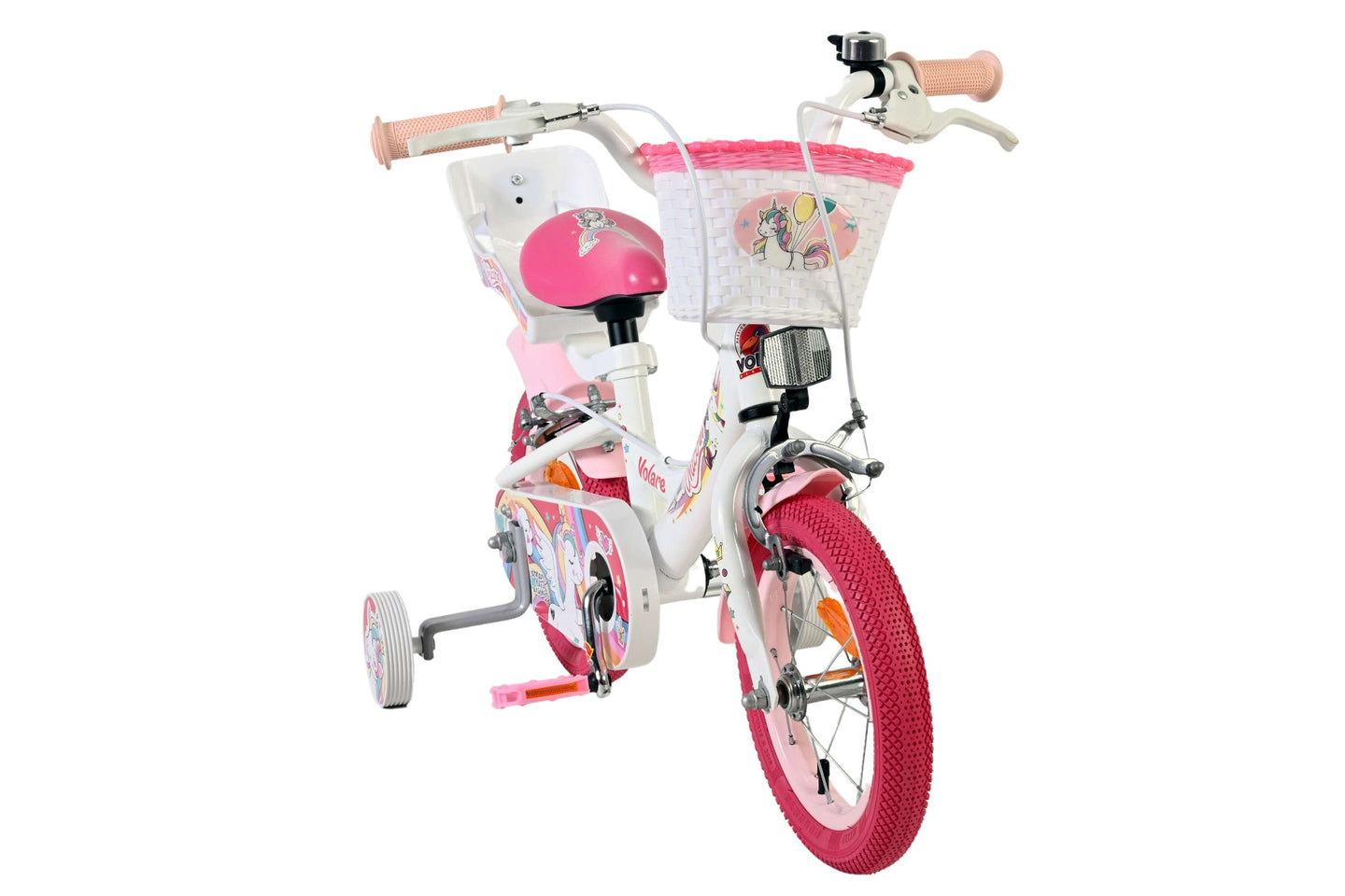 Volare Unicorn 12 inch 2026 Meisjes Twee handremmen - Fietsenconcurrent.nl