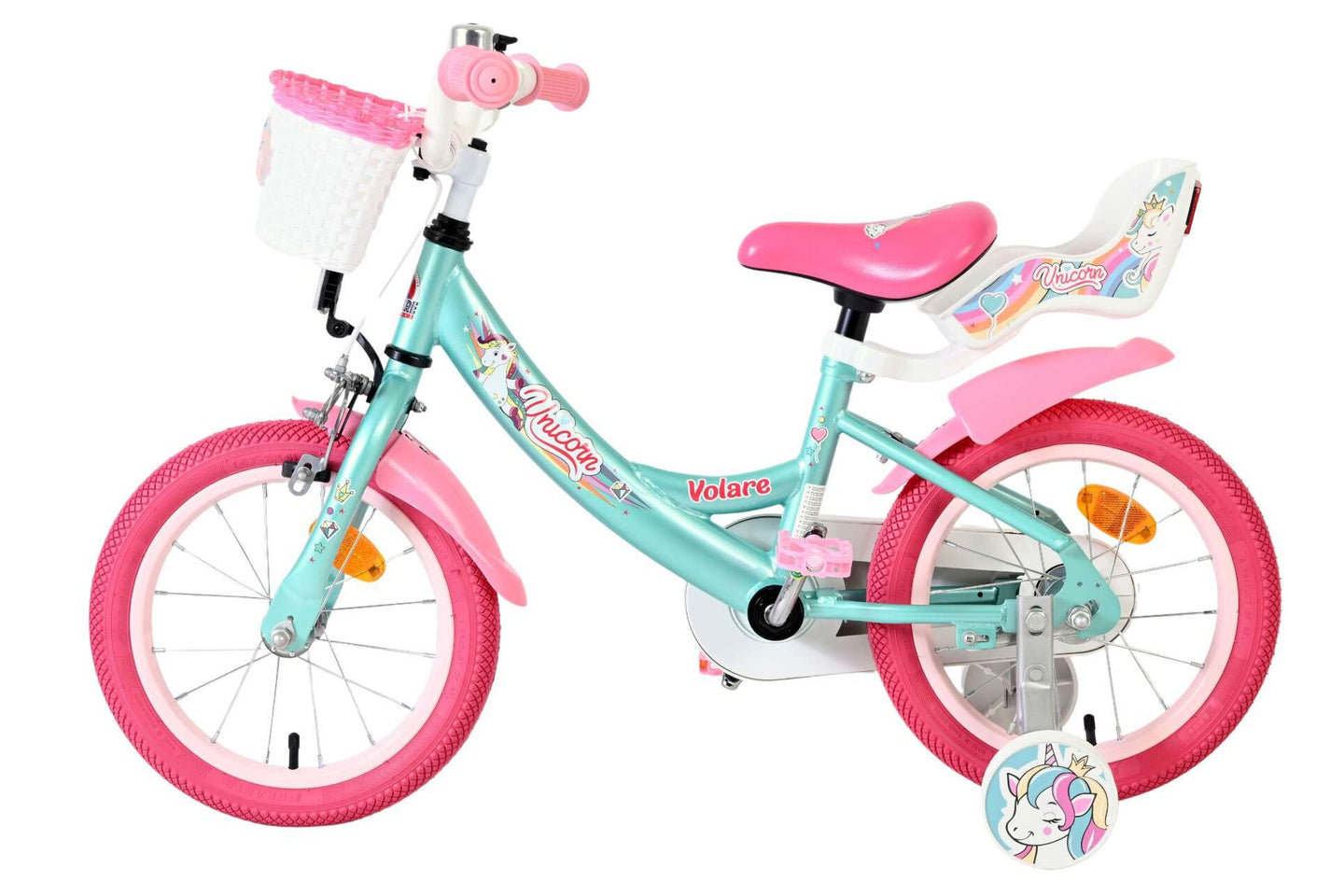 Volare Unicorn 14 inch 2026 Meisjes - Fietsenconcurrent.nl
