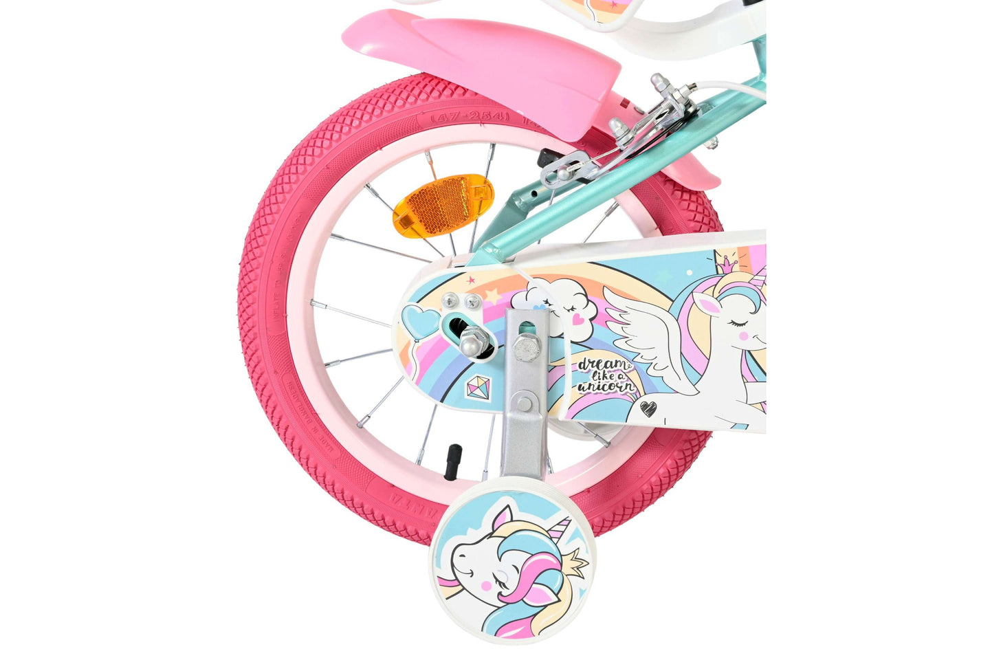 Volare Unicorn 14 inch 2026 Meisjes Twee handremmen - Fietsenconcurrent.nl
