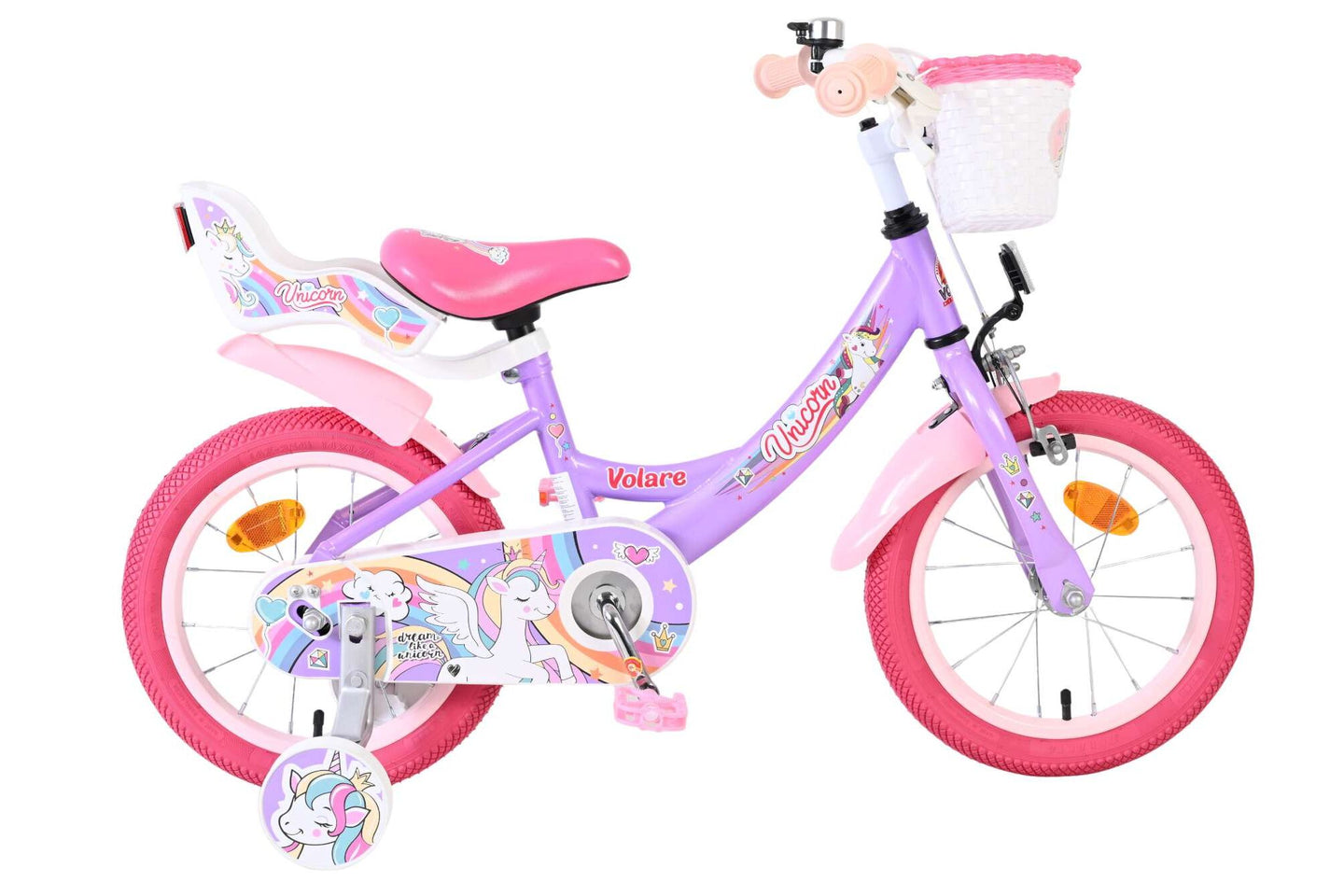 Volare Unicorn 14 inch 2026 Meisjes - Fietsenconcurrent.nl