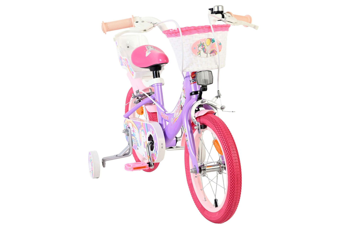 Volare Unicorn 14 inch 2026 Meisjes Twee handremmen - Fietsenconcurrent.nl