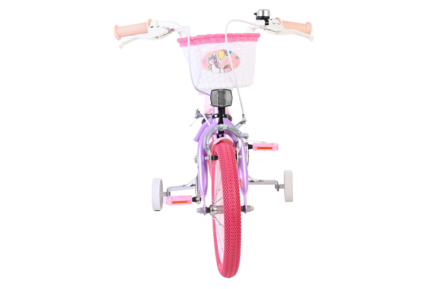 Volare Unicorn 14 inch 2026 Meisjes Twee handremmen - Fietsenconcurrent.nl