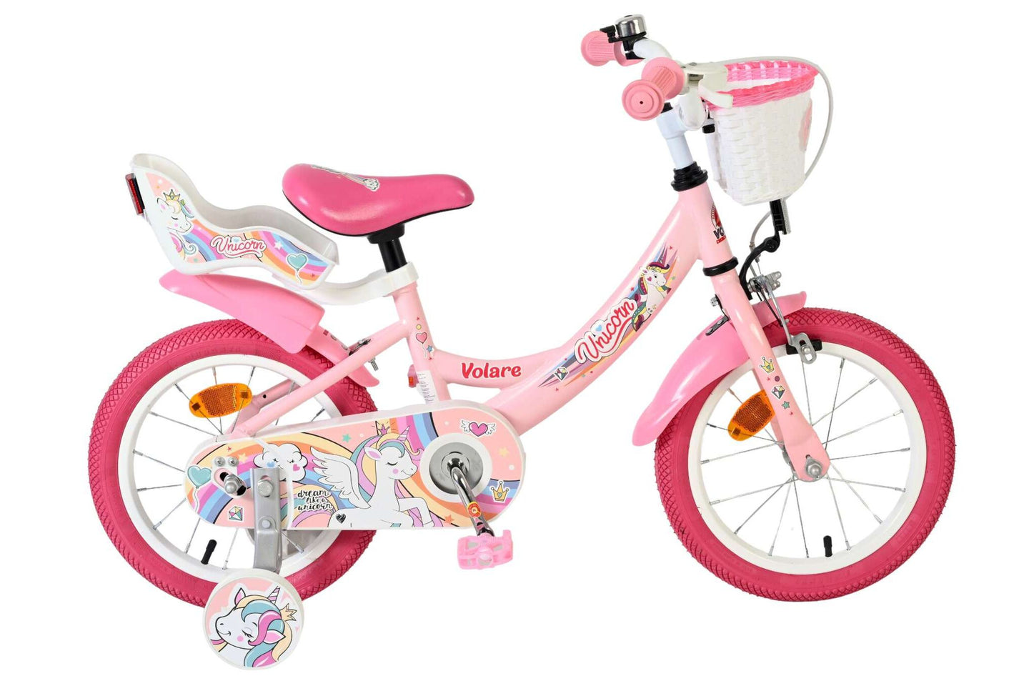 Volare Unicorn 14 inch 2026 Meisjes - Fietsenconcurrent.nl