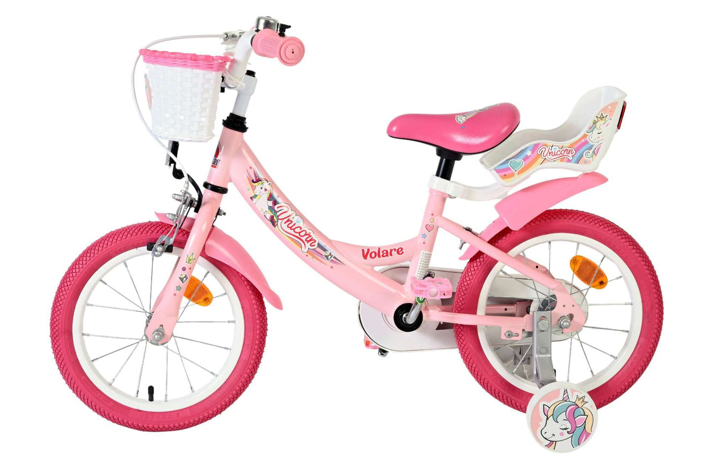 Volare Unicorn 14 inch 2026 Meisjes - Fietsenconcurrent.nl
