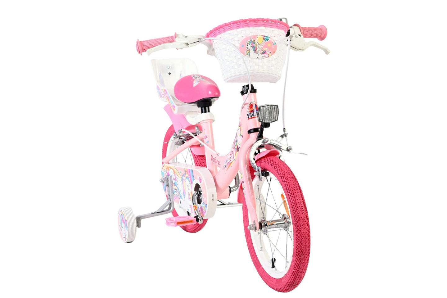 Volare Unicorn 14 inch 2026 Meisjes Twee handremmen - Fietsenconcurrent.nl