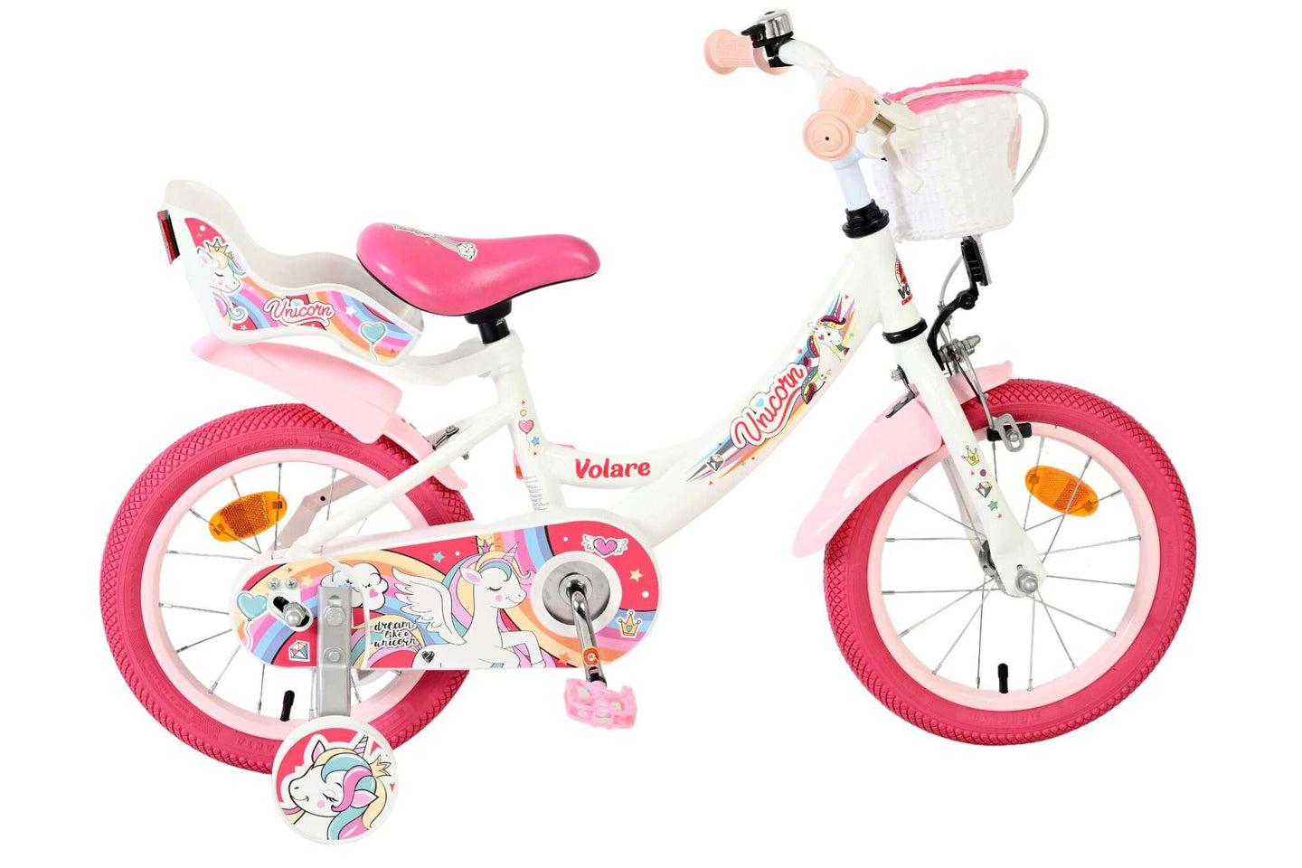 Volare Unicorn 14 inch 2026 Meisjes - Fietsenconcurrent.nl