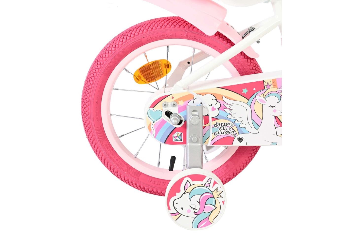 Volare Unicorn 14 inch 2026 Meisjes - Fietsenconcurrent.nl