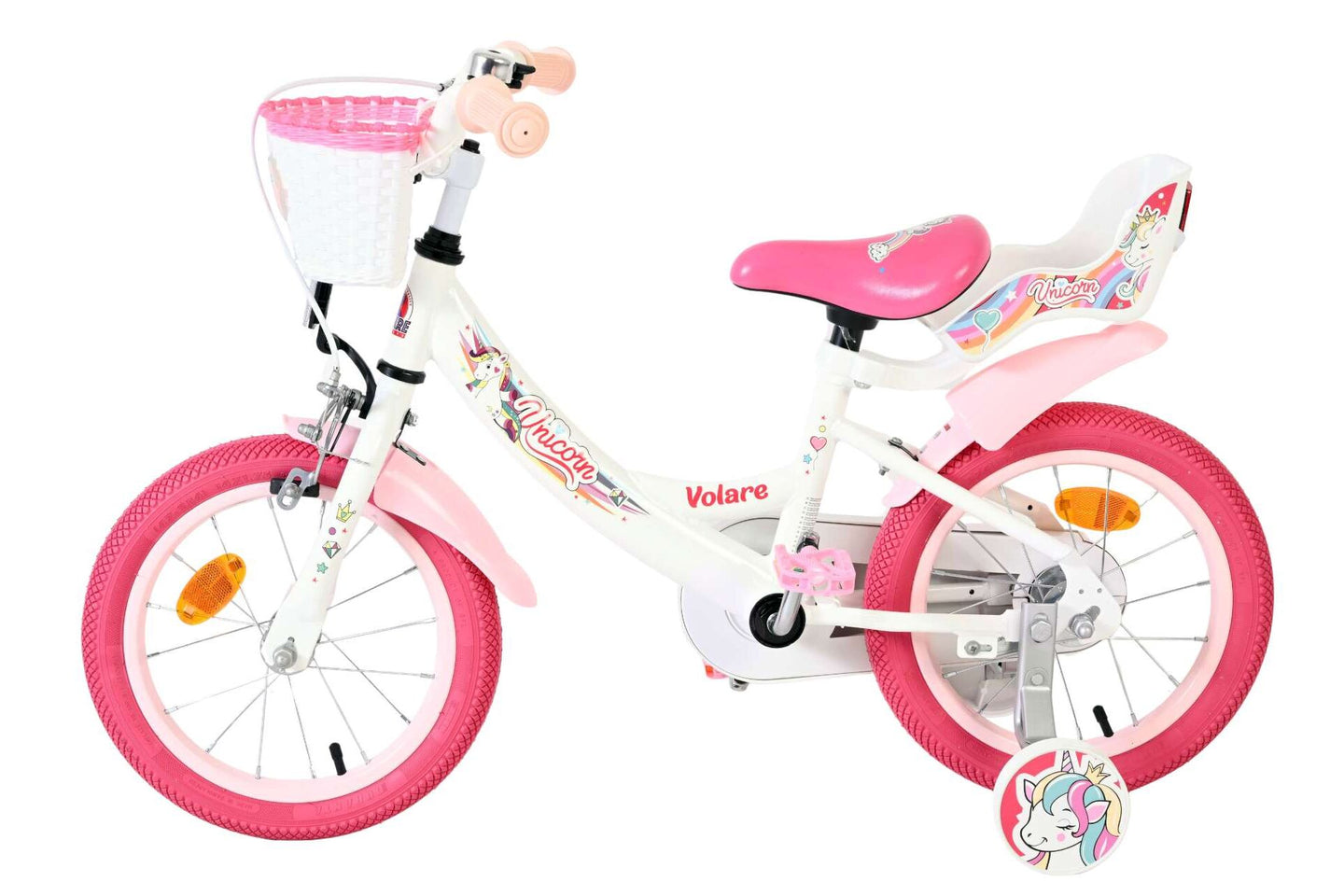 Volare Unicorn 14 inch 2026 Meisjes - Fietsenconcurrent.nl