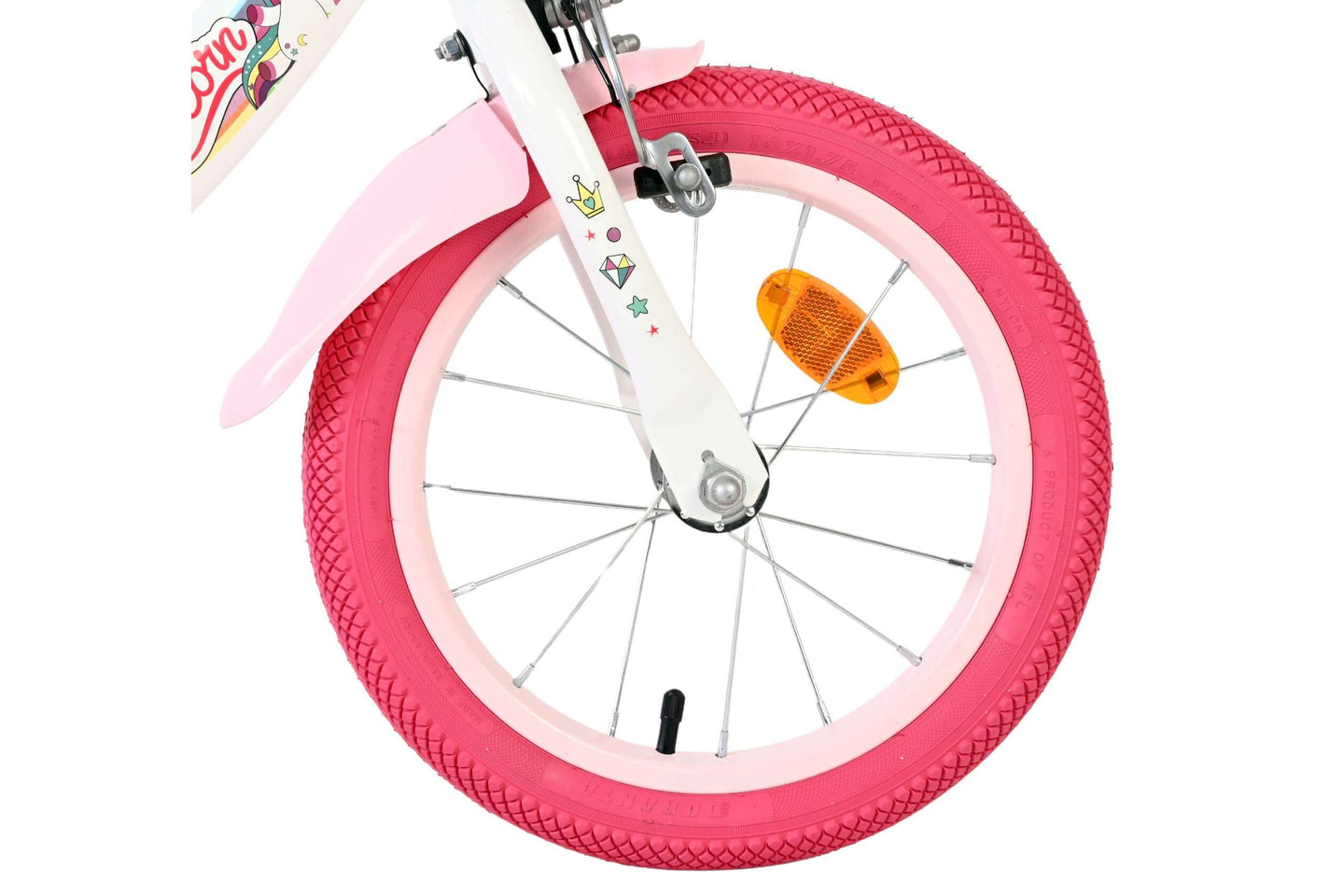 Volare Unicorn 14 inch 2026 Meisjes Twee handremmen - Fietsenconcurrent.nl