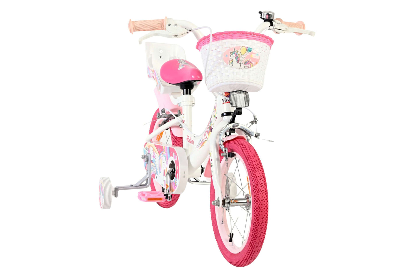Volare Unicorn 14 inch 2026 Meisjes Twee handremmen - Fietsenconcurrent.nl