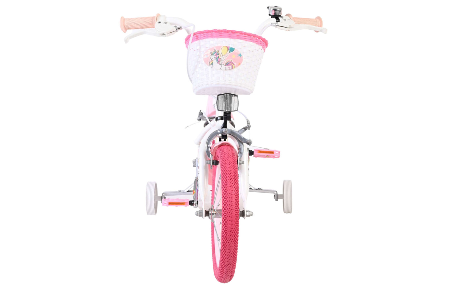 Volare Unicorn 14 inch 2026 Meisjes Twee handremmen - Fietsenconcurrent.nl