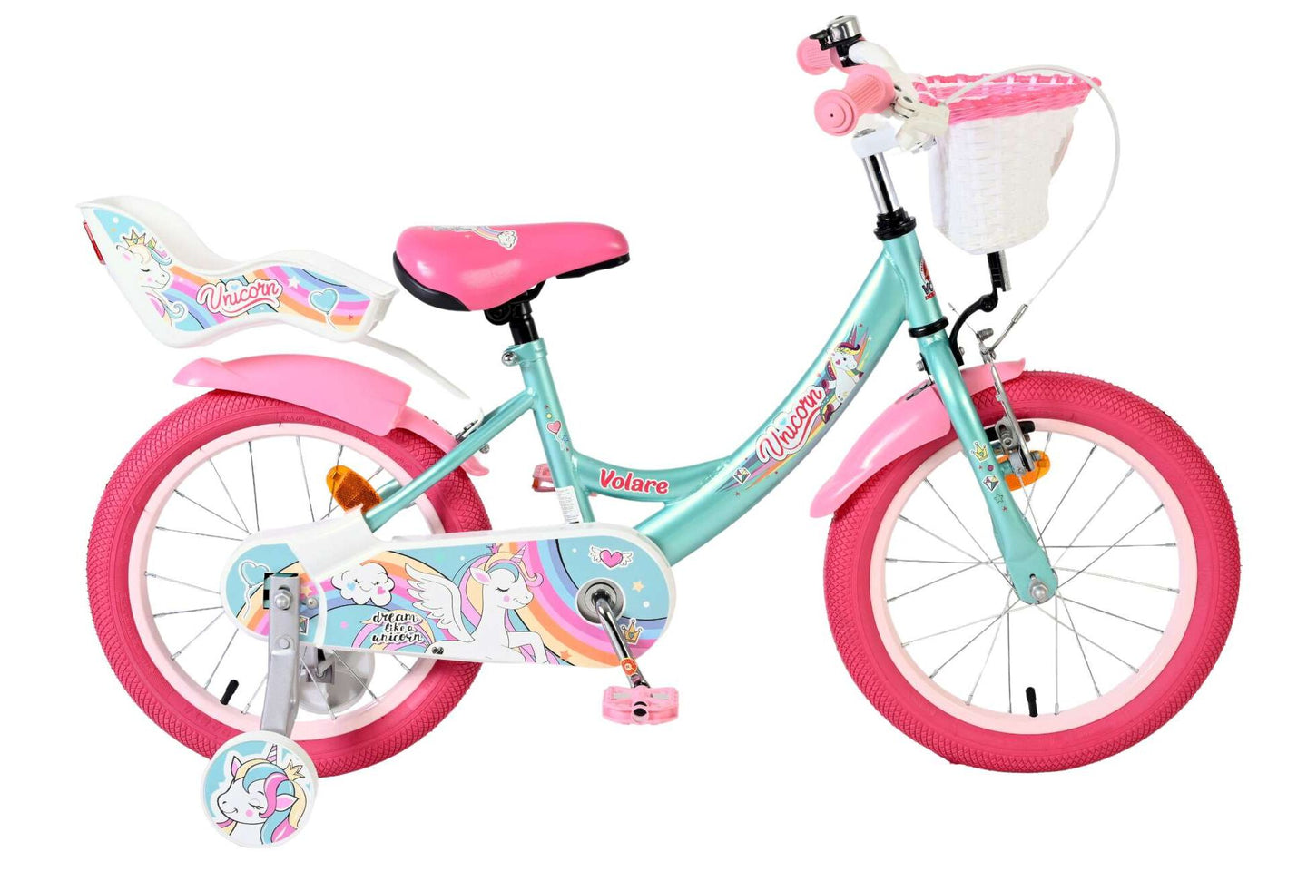 Volare Unicorn 16 inch 2026 Meisjes - Fietsenconcurrent.nl