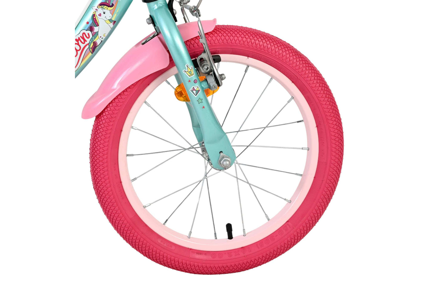 Volare Unicorn 16 inch 2026 Meisjes Twee handremmen - Fietsenconcurrent.nl