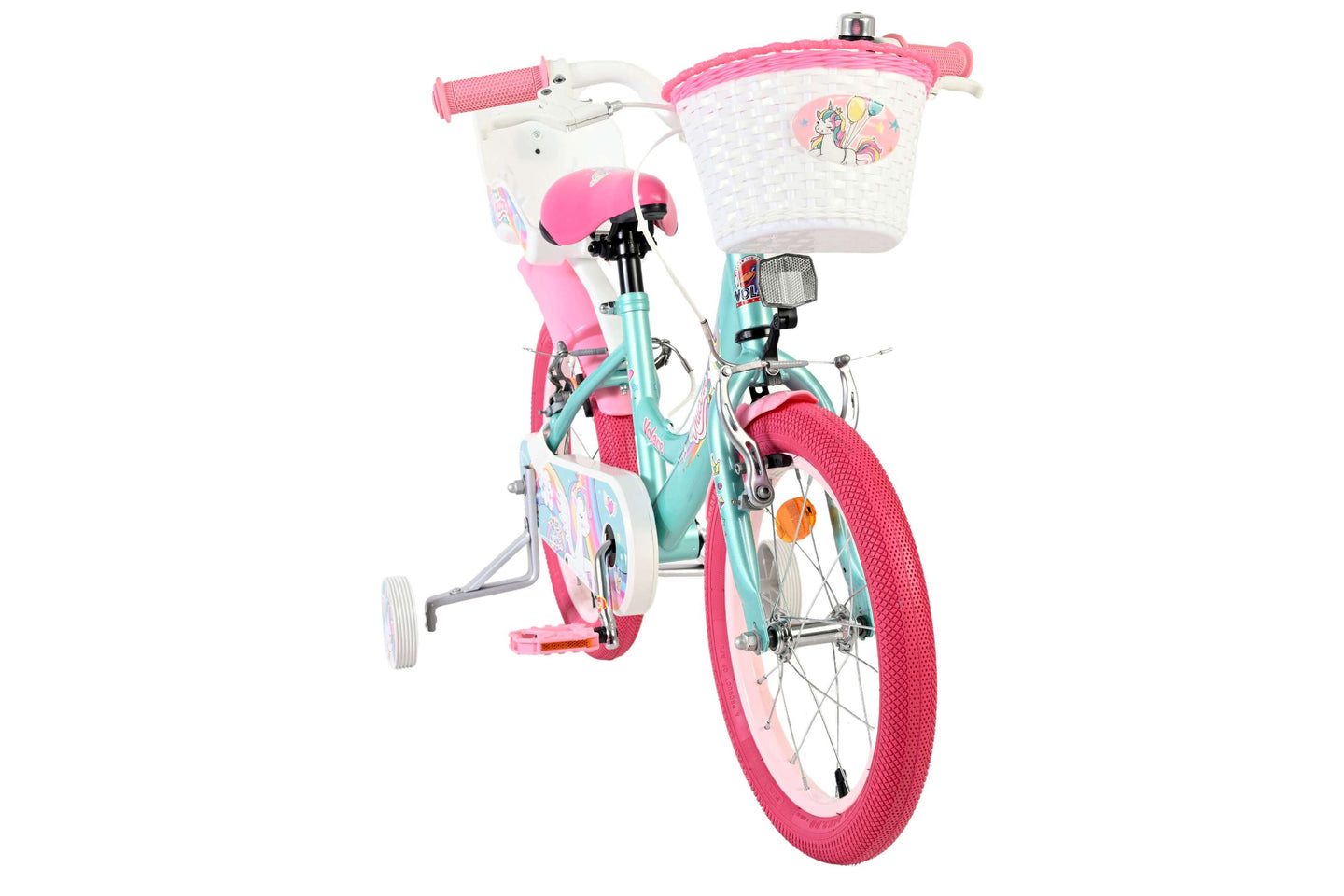 Volare Unicorn 16 inch 2026 Meisjes Twee handremmen - Fietsenconcurrent.nl
