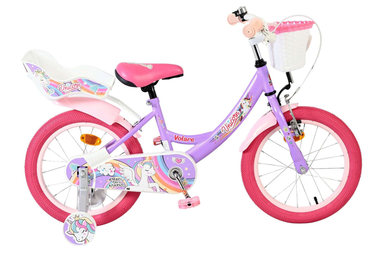 Volare Unicorn 16 inch 2026 Meisjes - Fietsenconcurrent.nl