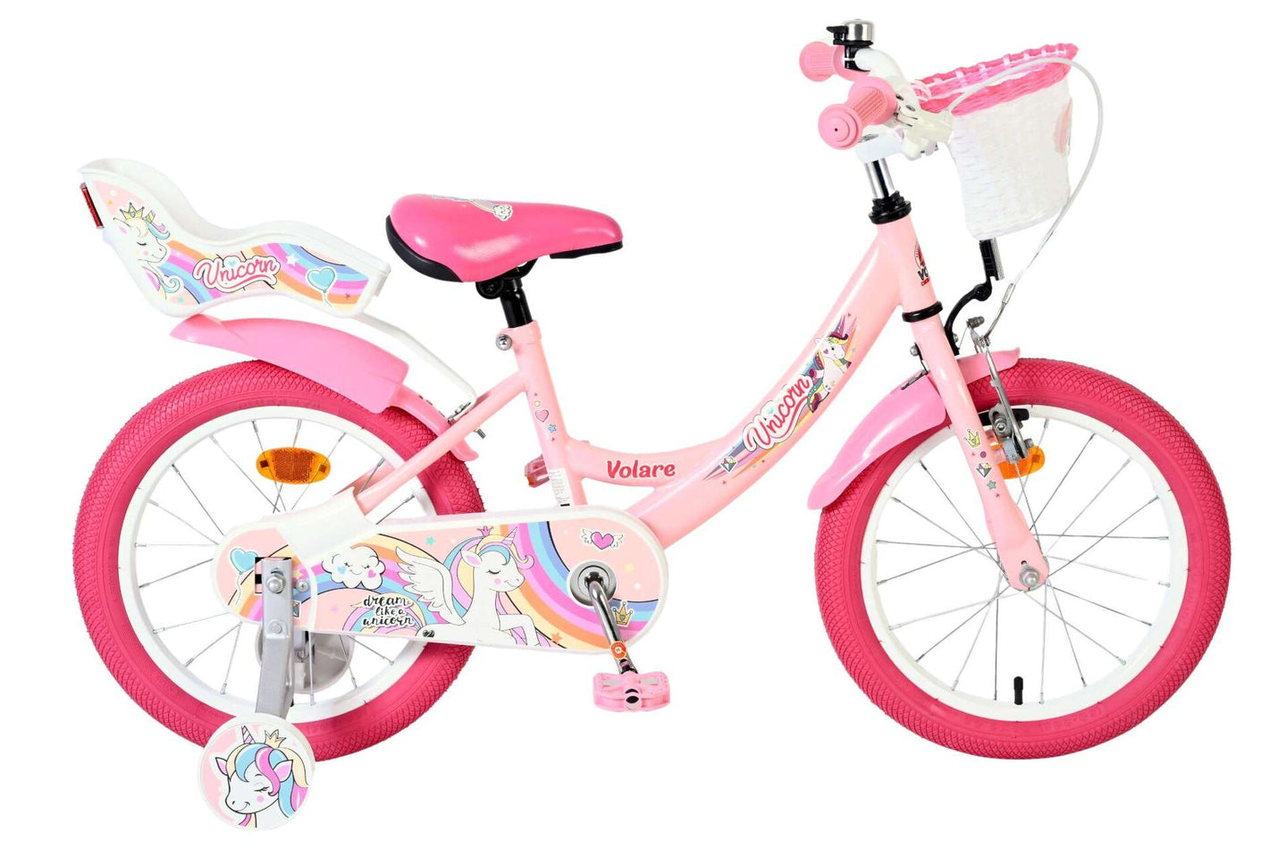 Volare Unicorn 16 inch 2026 Meisjes - Fietsenconcurrent.nl