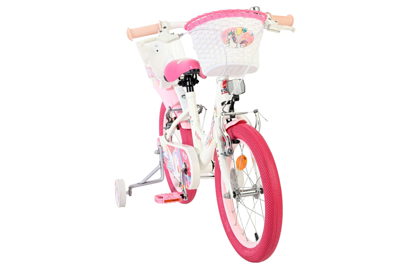 Volare Unicorn 16 inch 2026 Meisjes Twee handremmen - Fietsenconcurrent.nl