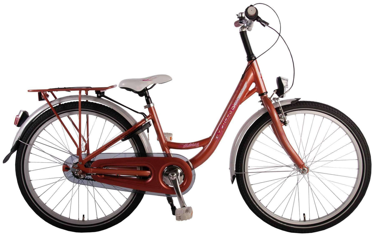 Volare Aluminium Ashley N3 24 inch 2016 Meisjes Parelmoer - Fietsenconcurrent.nl